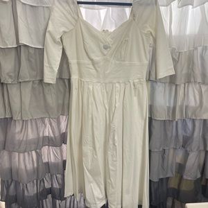 Unique Vintage Ivory Dress